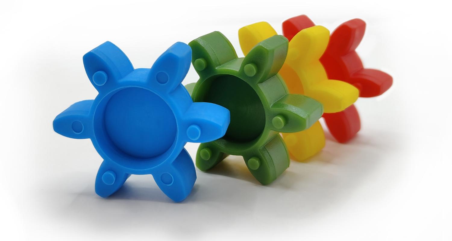 Упругие элементы для муфт: О чём говорят цвета и твердость по Шору? | Статьи компании Евромеханика Упругие элементы для муфт: О чём говорят цвета и твердость по Шору? | Статьи компании Евромеханика