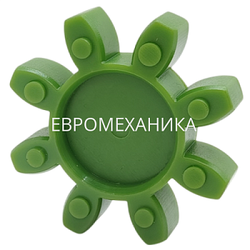 Упругий элемент для муфты без люфта GS 24/28 (TRASCO ES 24/28), 64 Shore D, зеленый, EMT - Евромеханика