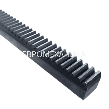 Рейка зубчатая M 6, 60х60 мм, L=2000 мм с закалкой зубьев, EMT - Евромеханика