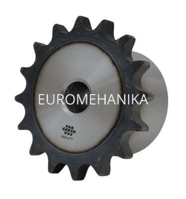 Звездочка 06B-3, шаг 9,525x5,72 мм (3/8х7/32), Z=24 со ступицей и закалкой зубьев - Евромеханика