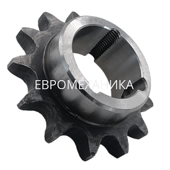 Звездочка 20В-1, шаг 31,75х19,56 мм (1"1/4х3/4), Z=13 под втулку тапербуш 2012 с закалкой зуба - Евромеханика