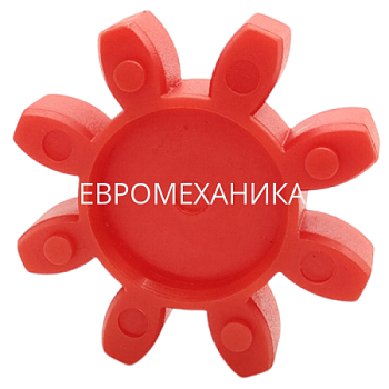 Упругий элемент для муфты без люфта GS 24/28 (TRASCO ES 24/28), 98 Shore A, красный, EMT - Евромеханика