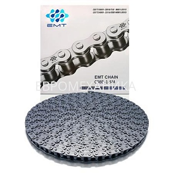 Цепь роликовая с прямыми пластинами C08B-1, EMT - Евромеханика