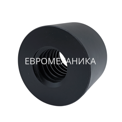 Гайка трапецеидальная полиамидная (POM) PRD 36х6 без фланца (правая резьба), EMT - Евромеханика
