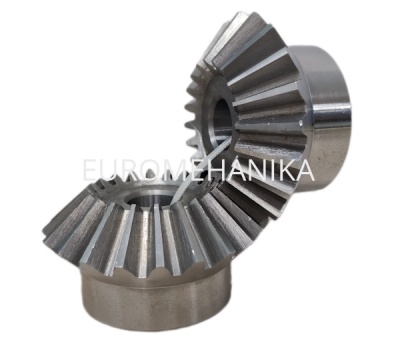 Коническая пара прямозубая, тип А, i=1:1, M=4,5, Z=22/22, EMT - Евромеханика