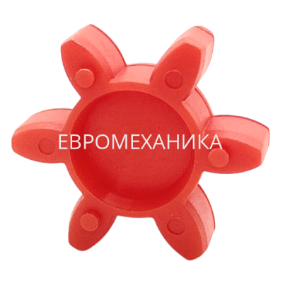Упругий элемент для муфты без люфта GS 19/24 (TRASCO ES 19/24), 98 Shore A, красный, EMT - Евромеханика