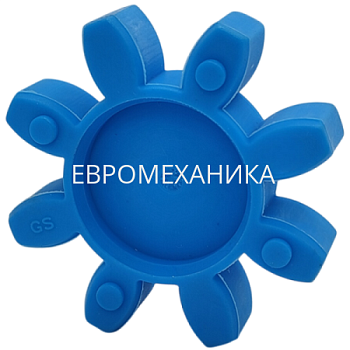 Упругий элемент для муфты без люфта GS 24/28 (TRASCO ES 24/28), 80 Shore A, синий, EMT - Евромеханика