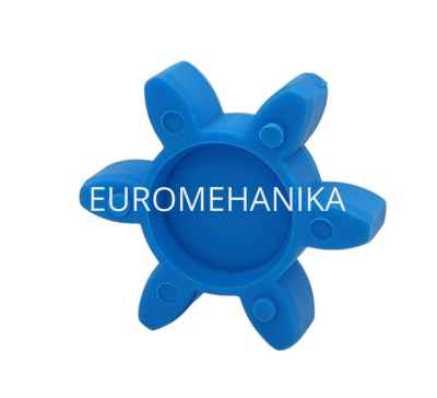 Упругий элемент для муфты без люфта TRASCO ES 19/24, 80 Shore A, синий - «Евромеханика»