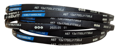 Ремень клиновой A67, 13х 1700Li/ 1730Ld, V-BELT HARDLINE, EMT - Евромеханика