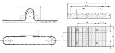 Зажимная пластина для ремня T10 50 - Евромеханика