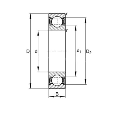 Подшипник 6213-2RSR FAG - Евромеханика