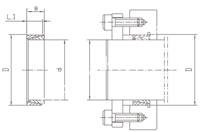 Втулка зажимная BK 50 14 x 18 (KLNN014), EMT - Евромеханика
