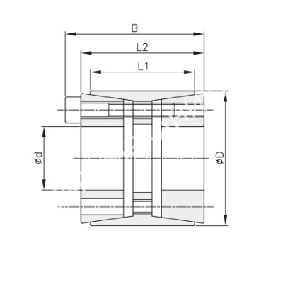 Втулка зажимная BK 11 30 x 55 (KLEE030) - Евромеханика