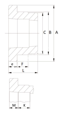 Ступица приварная WM 25 под втулку тапербуш 2517, EMT - Евромеханика