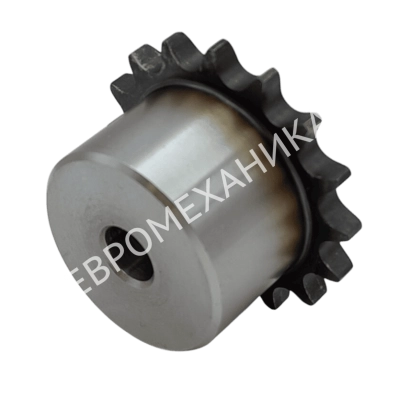 Звездочка 20B-1, шаг 31,75x19,56 мм (1"1/4х3/4), Z=15 со ступицей и закалкой зубьев - Евромеханика