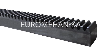Рейка зубчатая M 2, 20х20 мм, L=1000 мм с закалкой зубьев, EMT - Евромеханика