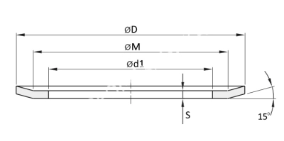 Фланец (реборда) 67A, 96х78мм, толщина 1,5мм, для зубчатого шкива, EMT - Евромеханика