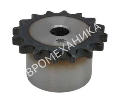 Звездочка 08B-1, шаг 12,7х7,75 мм (1/2х5/16), Z=12 со ступицей и закалкой зубьев - Евромеханика