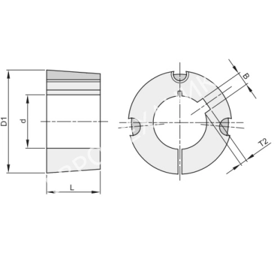 Втулка тапербуш 1210,d=24 мм - Евромеханика