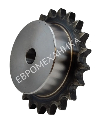 Звездочка 24B-1, шаг 38,1х25,4 мм (1"1/2х1"), Z=16 со ступицей и закалкой зубьев - Евромеханика