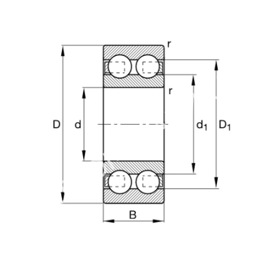 Подшипник 4306-B-TVH FAG - Евромеханика