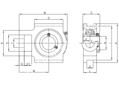 Подшипниковый узел UCT 215 - Евромеханика