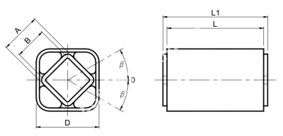 Упругий элемент VIB Type AR-T 40 х 60 - Евромеханика