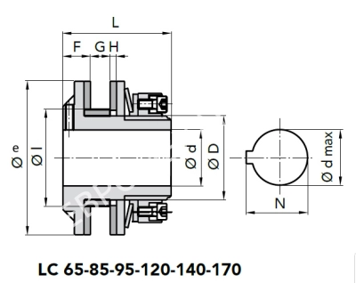 Ограничитель крутящего момента LC 65-2, EMT - Евромеханика