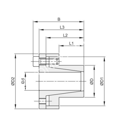 Втулка зажимная BK 80 50 x 65, из нержавеющей стали, EMT - Евромеханика