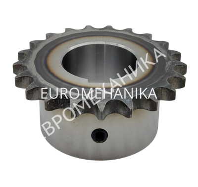 Звездочка с готовым отверстием 08B-1, Z=19, D1=19 мм, с закалкой зубьев - Евромеханика