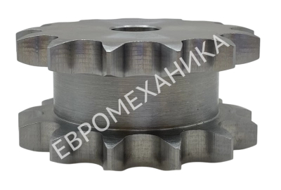 Сдвоенная звездочка для двух однорядных цепей 10B-1 шаг 15,875х9,65 мм (5/8х3/8) Z=21 без ступицы - Евромеханика