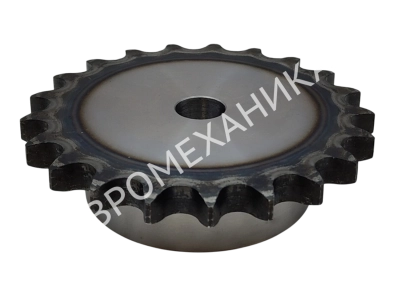 Звездочка 10B-1, шаг 15,875х9,65 мм (5/8х3/8), Z=17 со ступицей и закалкой зубьев - Евромеханика