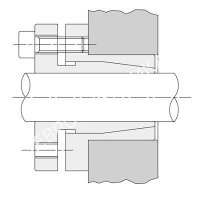 Втулка зажимная BK 30 6 x 14 (KLTX006), из нержавеющей стали, EMT - Евромеханика