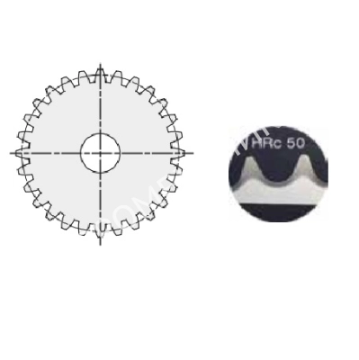 Шестерня цилиндрическая M=2,5 Z=18 с закалкой зуба (PM29T18), EMT - Евромеханика