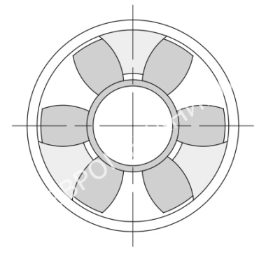 Полумуфта GEB HRC 110 TL тип E, под втулку тапербуш 1610 - Евромеханика