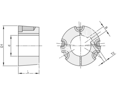 Втулка тапербуш 4040,d=90 мм - Евромеханика