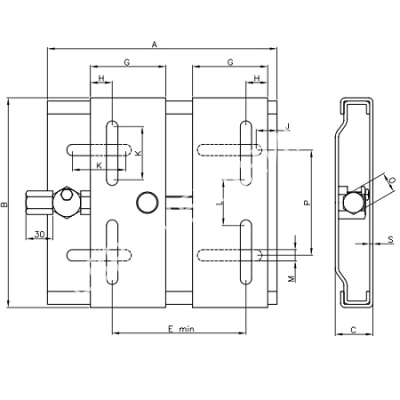 Салазки для электродвигателя SL 270 - Евромеханика
