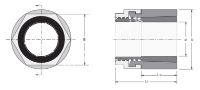 Втулка зажимная MINI KBS 56 9x20, EMT - Евромеханика