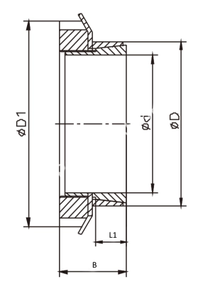 Втулка зажимная BK 26 60 x 70 (KLFC060), EMT - Евромеханика