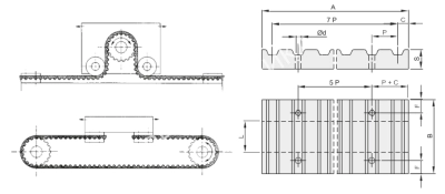 Зажимная пластина для ремня 5M 10 - Евромеханика