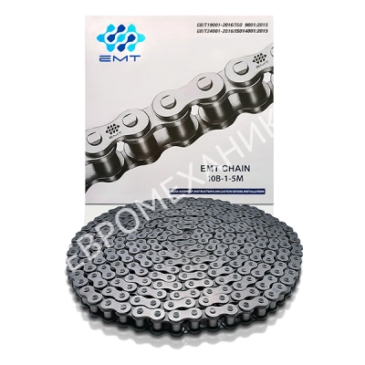 Цепь роликовая 10B-1 (ПР-15,875-23), EMT - Евромеханика