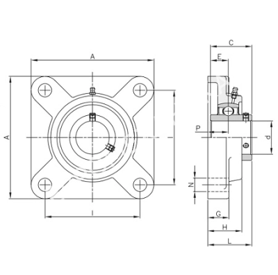 Подшипниковый узел UCF 206 - Евромеханика