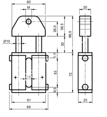 Натяжитель GRIGIO GP 10- M10 - Евромеханика