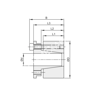 Втулка зажимная BK 70 150 x 155 (KLDA150) - Евромеханика