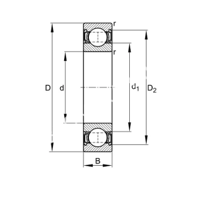 Подшипник 6312-2Z-C3 FAG - Евромеханика